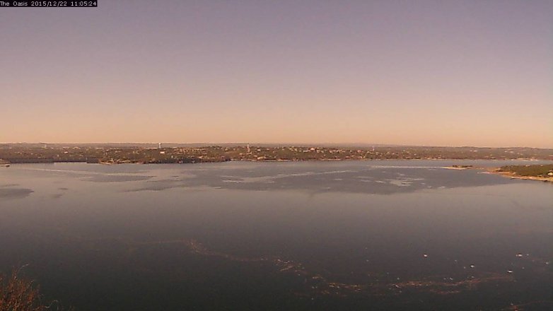 Lake Travis webcam, December 22, 2015 10:10 AM CT