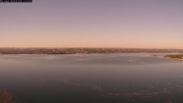 Lake Travis webcam, December 22, 2015 10:20 AM CT