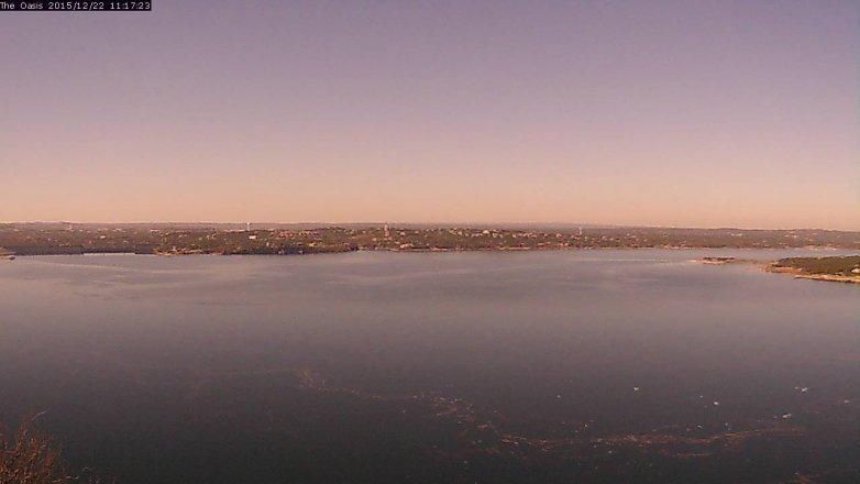 Lake Travis webcam, December 22, 2015 10:25 AM CT