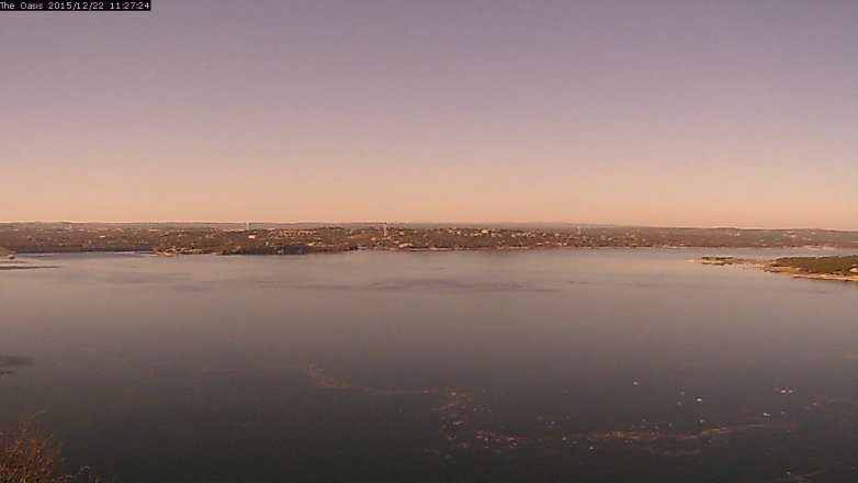 Lake Travis webcam, December 22, 2015 10:35 AM CT