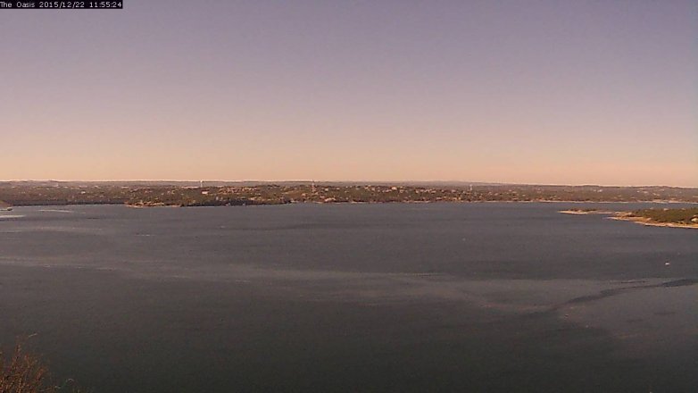 Lake Travis webcam, December 22, 2015 11:00 AM CT