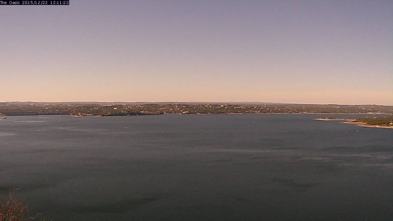 Lake Travis webcam, December 22, 2015 11:20 AM CT