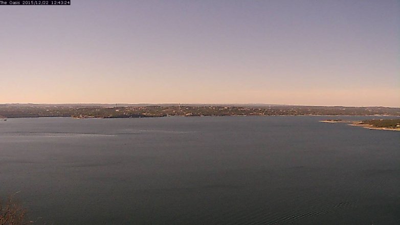 Lake Travis webcam, December 22, 2015 11:50 AM CT
