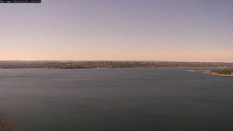 Lake Travis webcam, December 22, 2015 12:05 PM CT