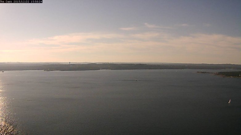 Lake Travis webcam, December 22, 2015 3:05 PM CT