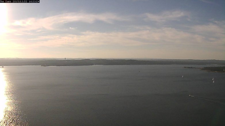 Lake Travis webcam, December 22, 2015 3:30 PM CT