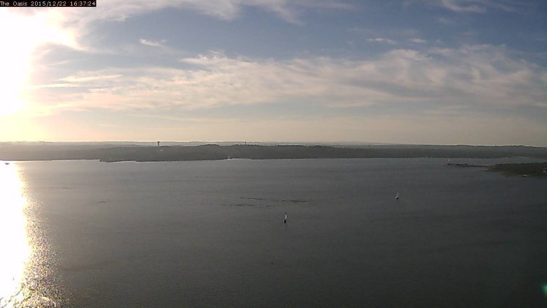 Lake Travis webcam, December 22, 2015 3:45 PM CT
