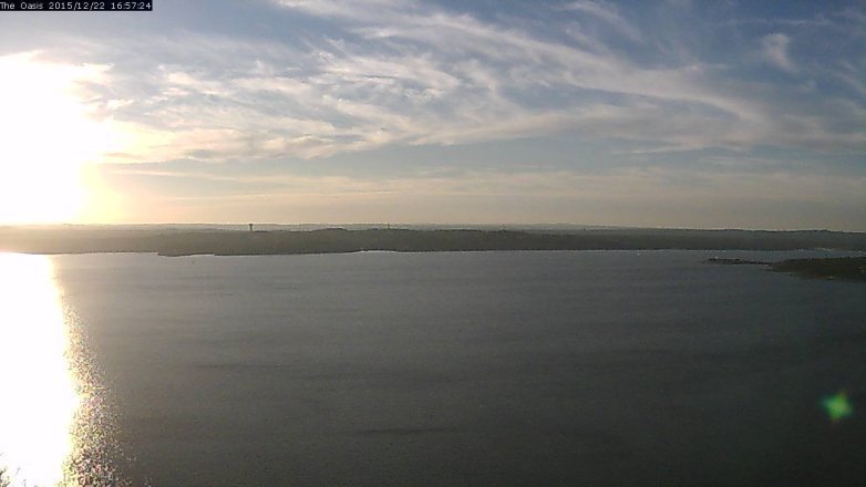 Lake Travis webcam, December 22, 2015 4:05 PM CT
