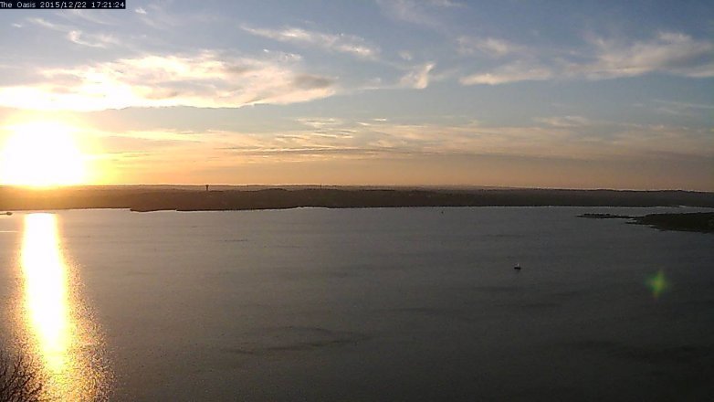 Lake Travis webcam, December 22, 2015 4:25 PM CT