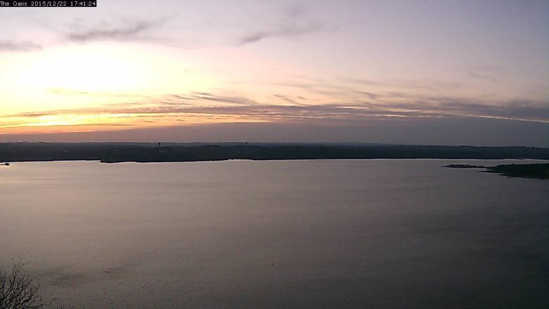 Lake Travis webcam, December 22, 2015 4:50 PM CT