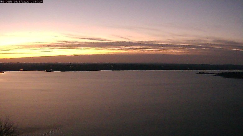 Lake Travis webcam, December 22, 2015 5:05 PM CT
