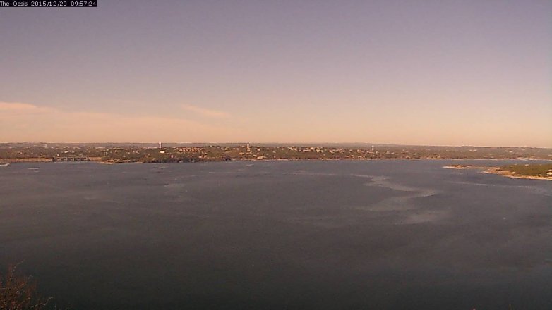 Lake Travis webcam, December 23, 2015 9:05 AM CT