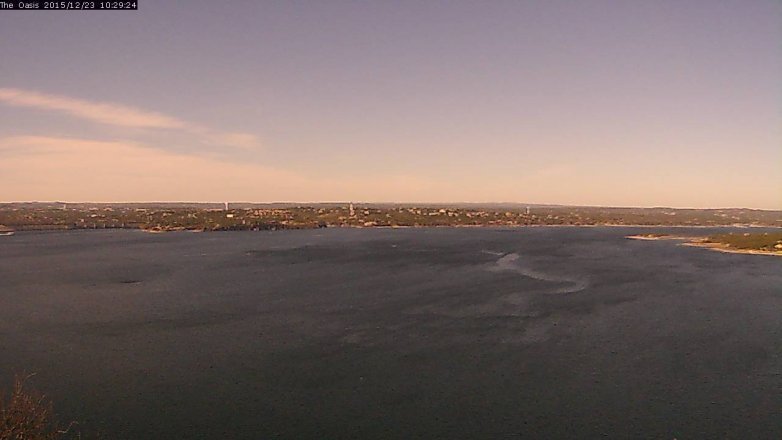Lake Travis webcam, December 23, 2015 9:35 AM CT