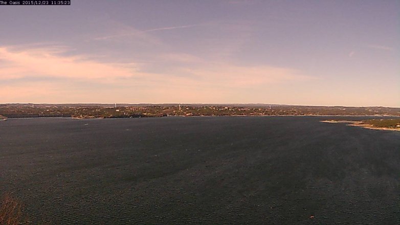 Lake Travis webcam, December 23, 2015 10:40 AM CT