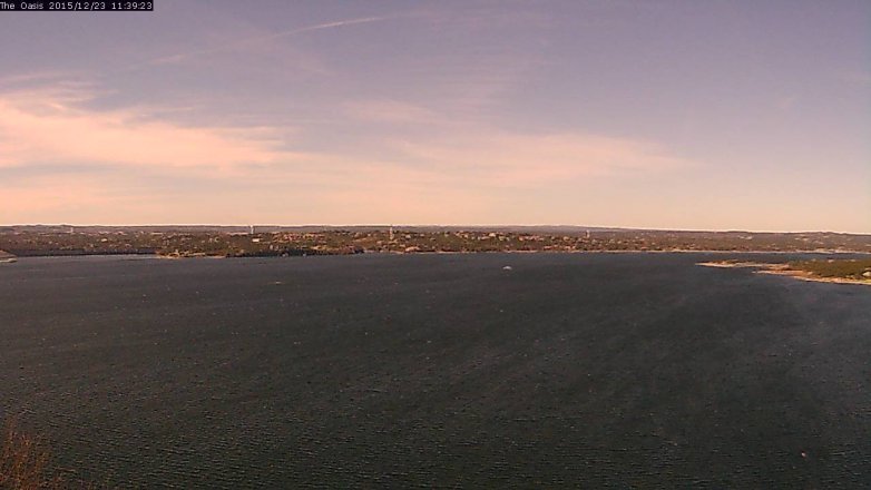 Lake Travis webcam, December 23, 2015 10:45 AM CT