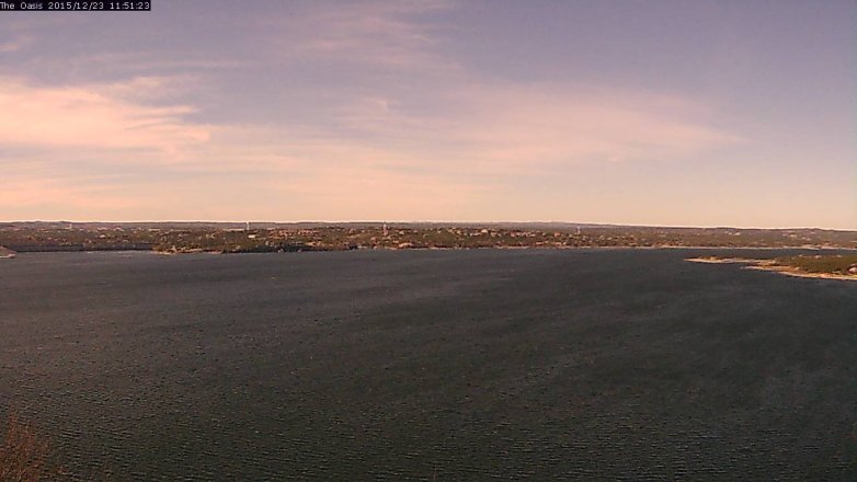 Lake Travis webcam, December 23, 2015 11:00 AM CT