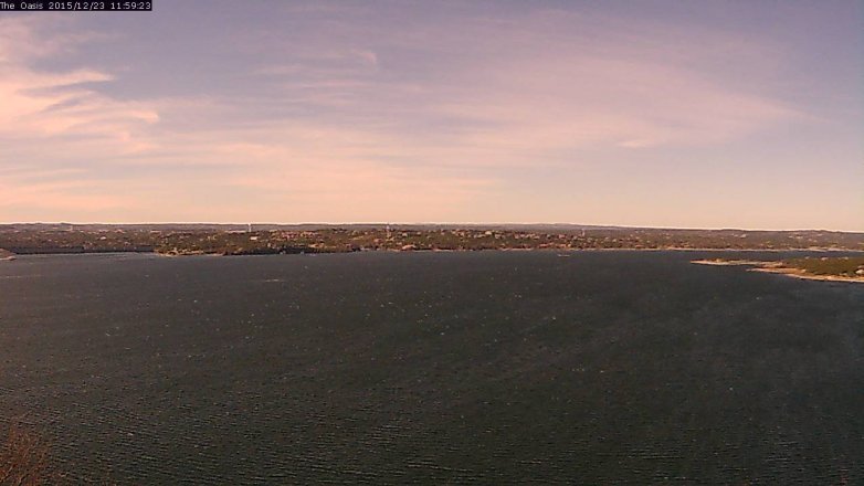Lake Travis webcam, December 23, 2015 11:05 AM CT