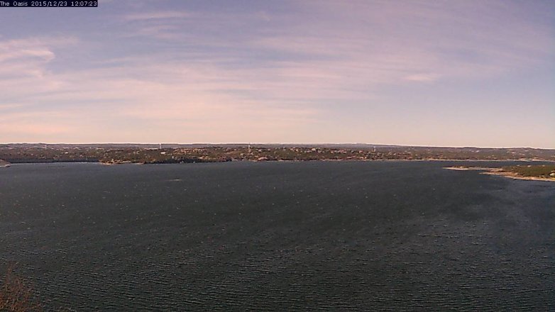 Lake Travis webcam, December 23, 2015 11:15 AM CT