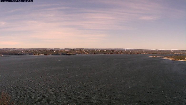 Lake Travis webcam, December 23, 2015 11:20 AM CT