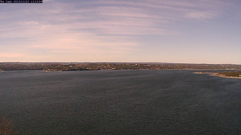Lake Travis webcam, December 23, 2015 11:25 AM CT