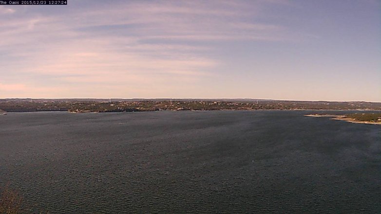 Lake Travis webcam, December 23, 2015 11:35 AM CT