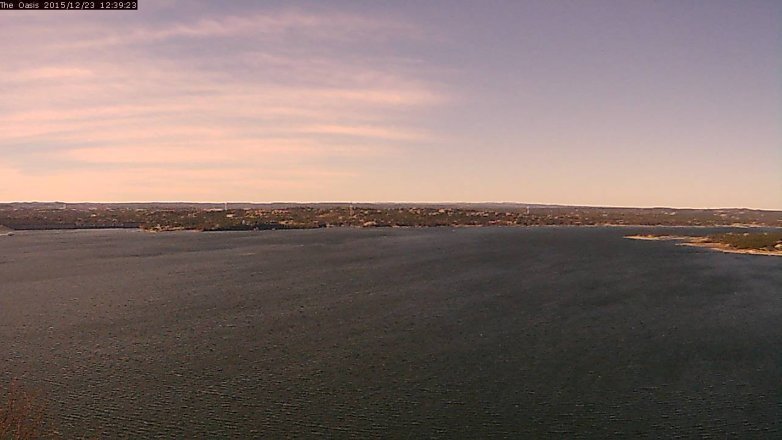 Lake Travis webcam, December 23, 2015 11:45 AM CT