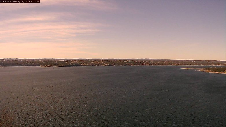 Lake Travis webcam, December 23, 2015 12:15 PM CT