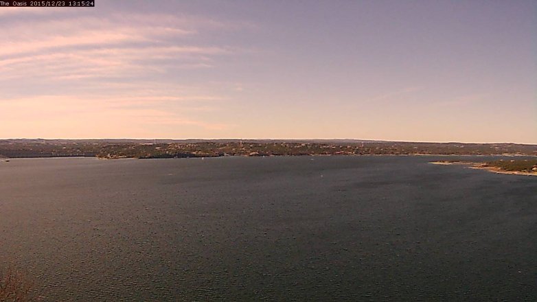 Lake Travis webcam, December 23, 2015 12:20 PM CT