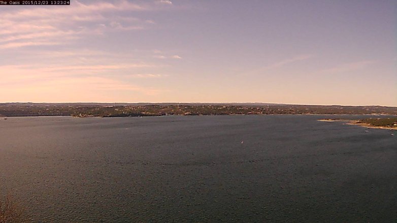 Lake Travis webcam, December 23, 2015 12:30 PM CT