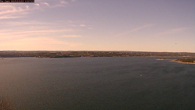 Lake Travis webcam, December 23, 2015 12:35 PM CT