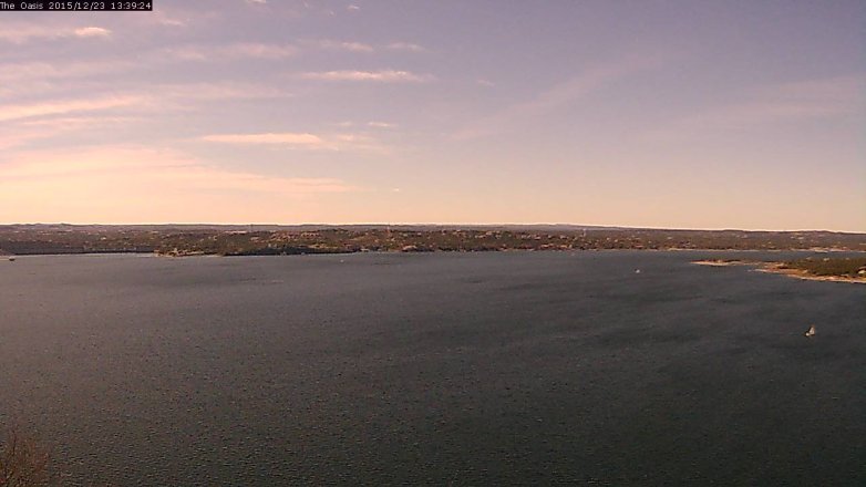 Lake Travis webcam, December 23, 2015 12:45 PM CT