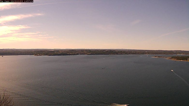 Lake Travis webcam, December 23, 2015 2:05 PM CT