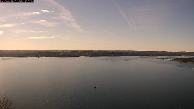 Lake Travis webcam, December 23, 2015 3:05 PM CT