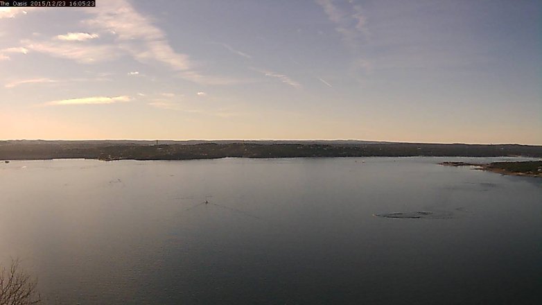Lake Travis webcam, December 23, 2015 3:10 PM CT