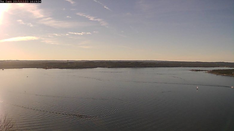 Lake Travis webcam, December 23, 2015 3:25 PM CT