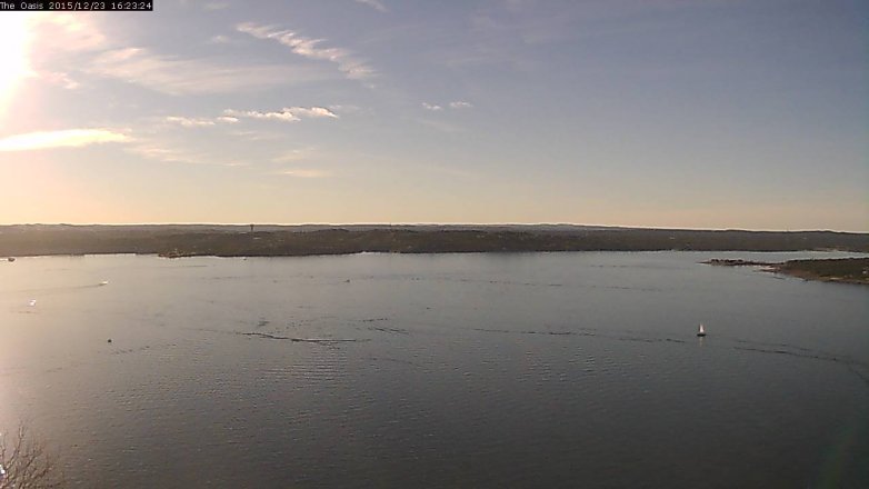 Lake Travis webcam, December 23, 2015 3:30 PM CT