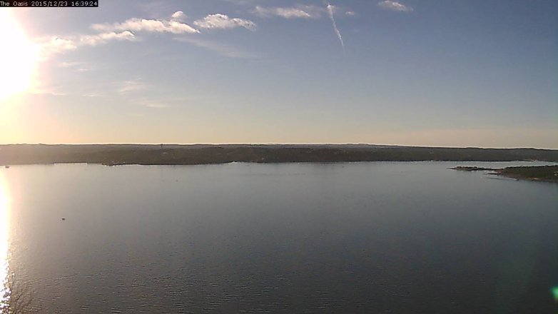 Lake Travis webcam, December 23, 2015 3:45 PM CT