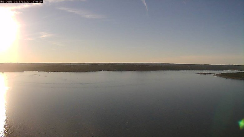 Lake Travis webcam, December 23, 2015 3:50 PM CT