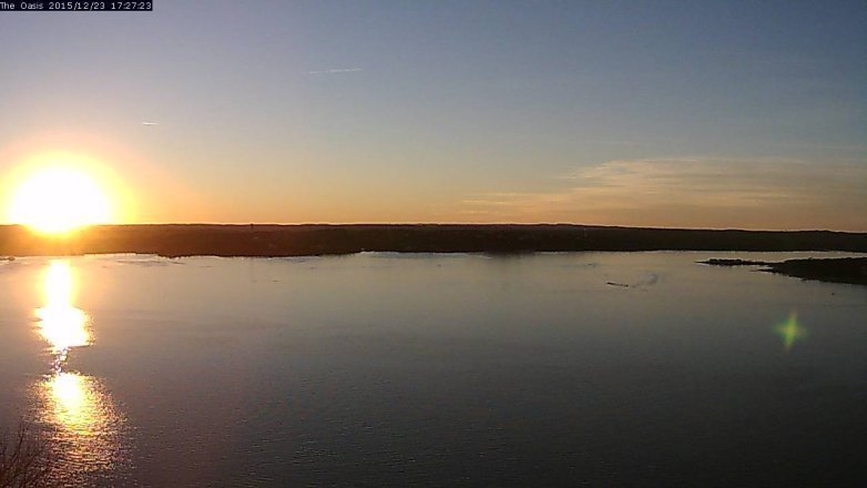 Lake Travis webcam, December 23, 2015 4:35 PM CT