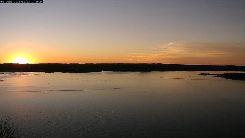 Lake Travis webcam, December 23, 2015 4:40 PM CT