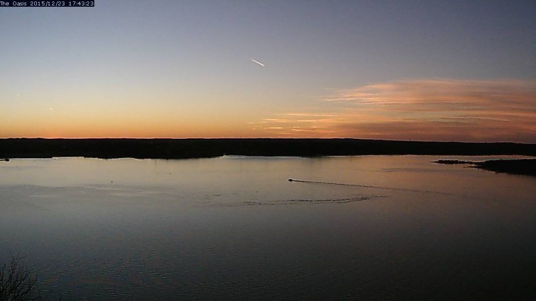 Lake Travis webcam, December 23, 2015 4:50 PM CT