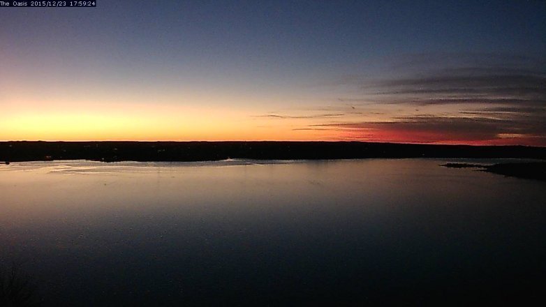 Lake Travis webcam, December 23, 2015 5:05 PM CT