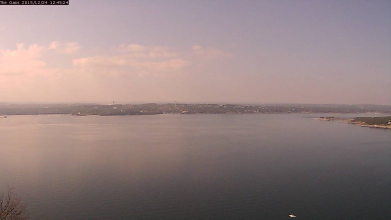 Lake Travis webcam, December 24, 2015 11:50 AM CT