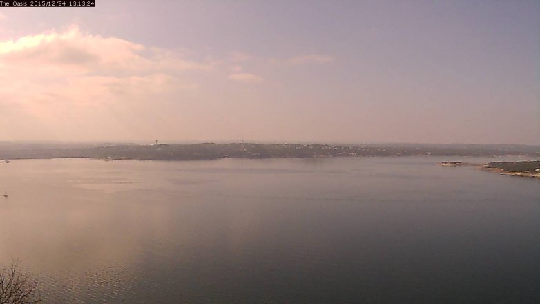 Lake Travis webcam, December 24, 2015 12:20 PM CT