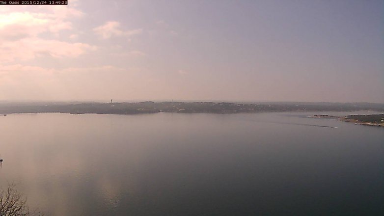 Lake Travis webcam, December 24, 2015 12:55 PM CT