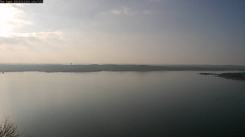Lake Travis webcam, December 24, 2015 3:25 PM CT
