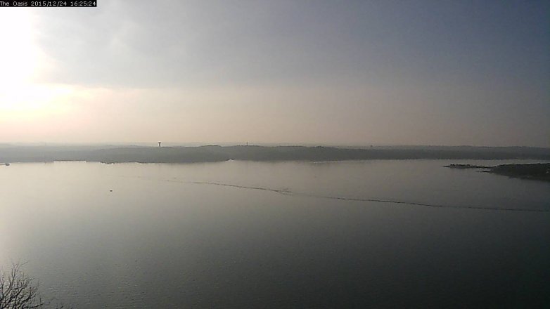 Lake Travis webcam, December 24, 2015 3:30 PM CT
