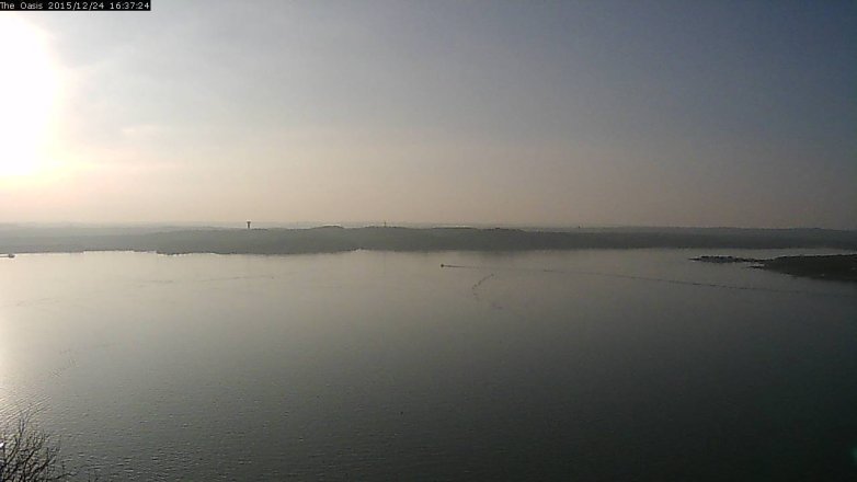 Lake Travis webcam, December 24, 2015 3:45 PM CT