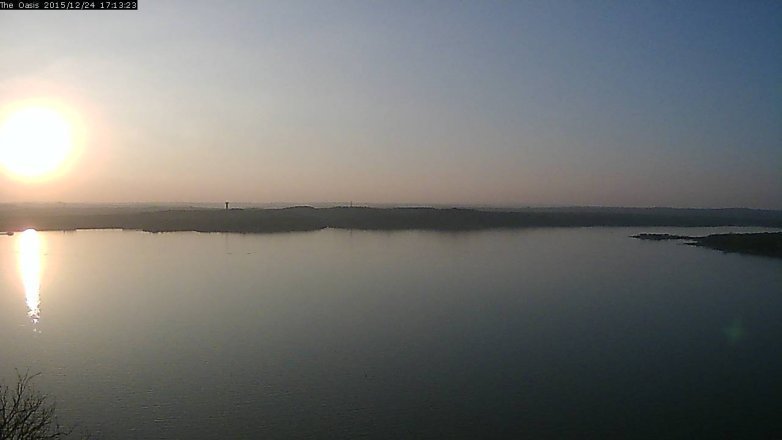 Lake Travis webcam, December 24, 2015 4:20 PM CT