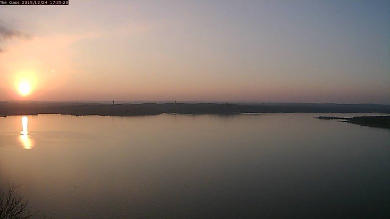 Lake Travis webcam, December 24, 2015 4:30 PM CT